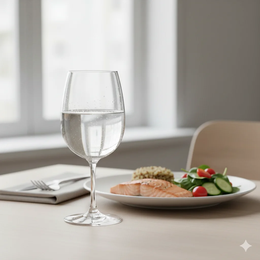 „Wasser vor dem Essen kann das Sättigungsgefühl unterstützen“